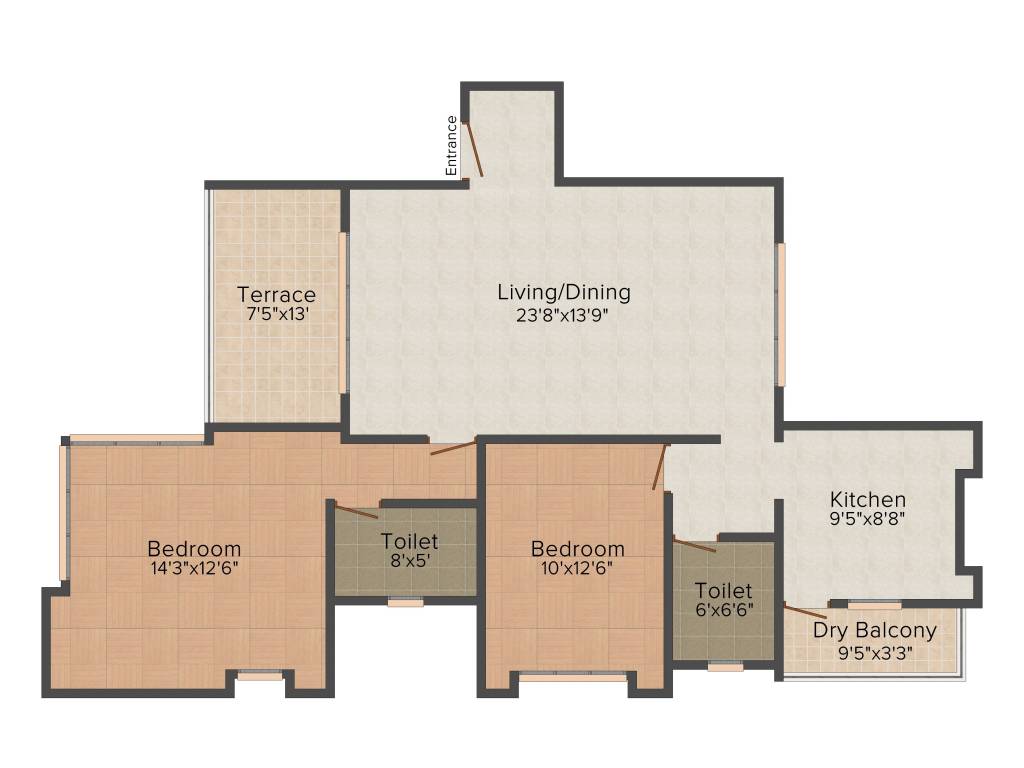 Angal Tathastu (2BHK+2T (1,360 sq ft) 1360 sq ft) Angal Tathastu (2BHK+2T (1,360 sq ft) 1360 sq ft)