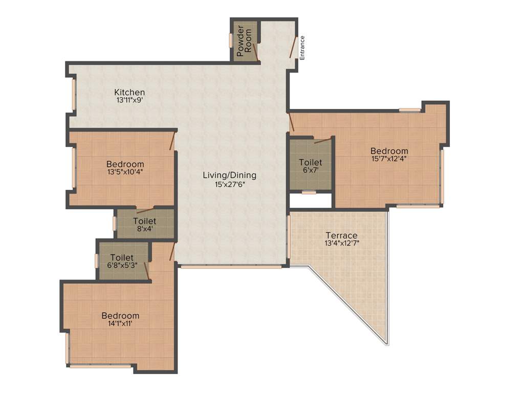 Angal Tathastu (3BHK+3T (1,800 sq ft) 1800 sq ft)