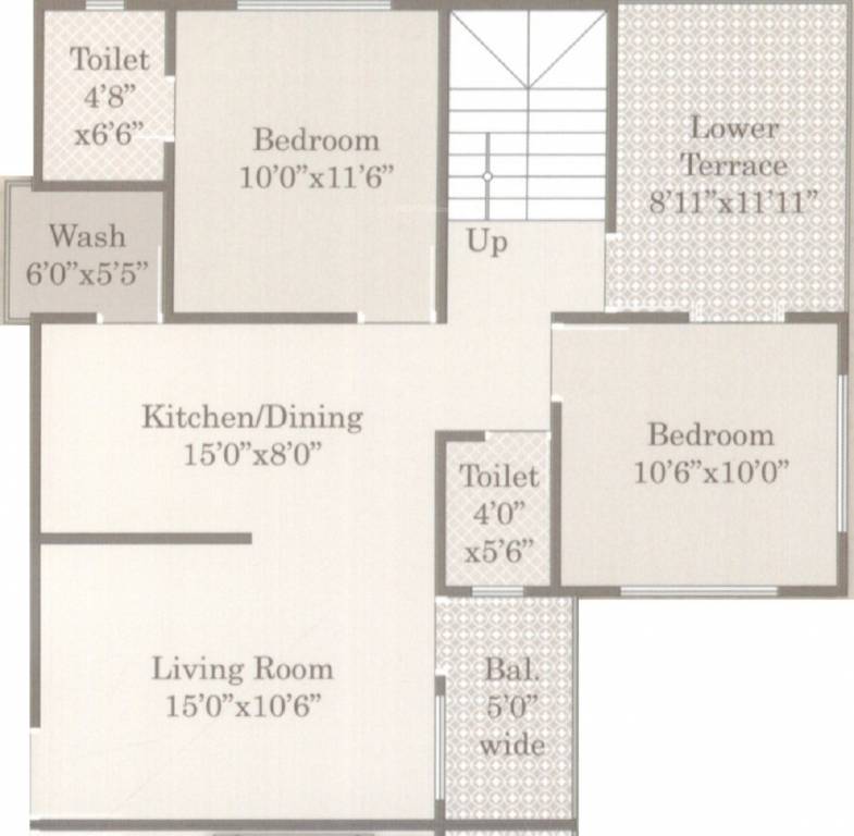  jalsa Floor Plan Lower Level Duplex Plan