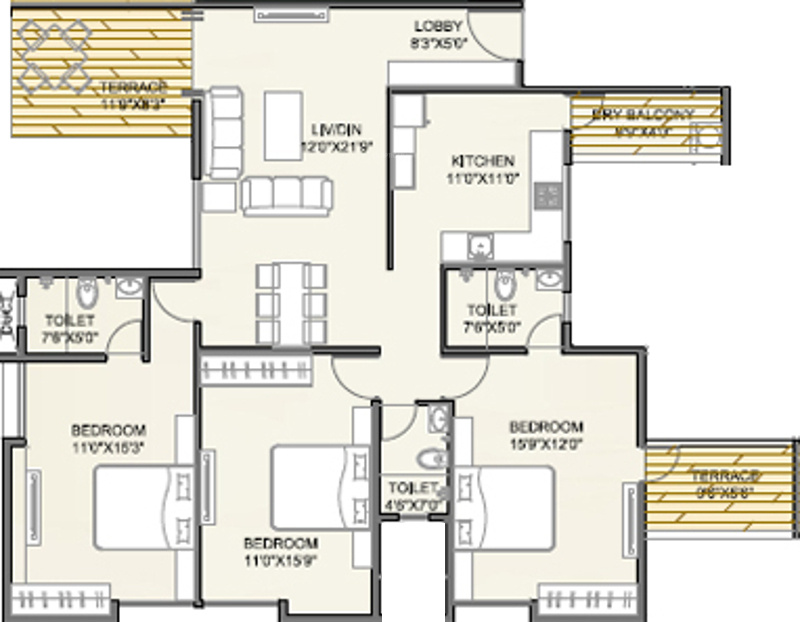 Jitendra Punyai (3BHK+3T (1,721 sq ft) 1721 sq ft) Jitendra Punyai (3BHK+3T (1,721 sq ft) 1721 sq ft)