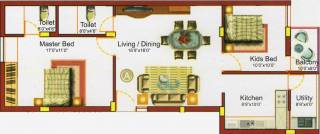 Bonafide Samyuktha (2BHK+2T (1,037 sq ft) 1037 sq ft) Bonafide Samyuktha (2BHK+2T (1,037 sq ft) 1037 sq ft)