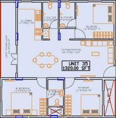 Prabhavathi Elegant (3BHK+3T (1,320 sq ft) 1320 sq ft)