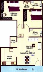 SM Sai Residency (2BHK+2T (1,130 sq ft) 1130 sq ft) SM Sai Residency (2BHK+2T (1,130 sq ft) 1130 sq ft)