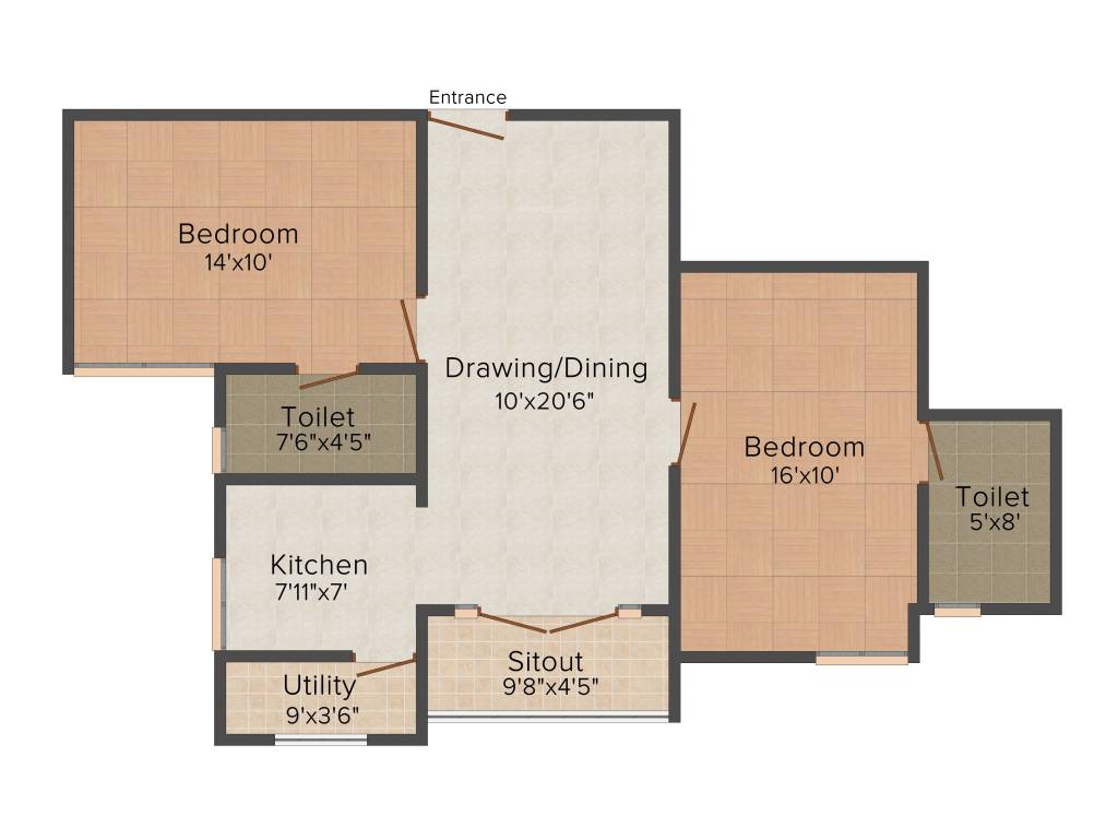 Andavar Homes (2BHK+1T (1,034 sq ft) 1034 sq ft) Andavar Homes (2BHK+1T (1,034 sq ft) 1034 sq ft)