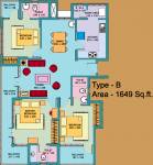 Skyline Baywaters (3BHK+3T (1,649 sq ft) 1649 sq ft)