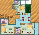Skyline Baywaters (4BHK+4T (3,132 sq ft) 3132 sq ft)
