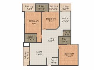 Thiru Bethel Heights (3BHK+3T (1,704 sq ft) 1704 sq ft) Thiru Bethel Heights (3BHK+3T (1,704 sq ft) 1704 sq ft)