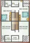 Mega Sonbahava (2BHK+2T (1,243 sq ft) 1243 sq ft)