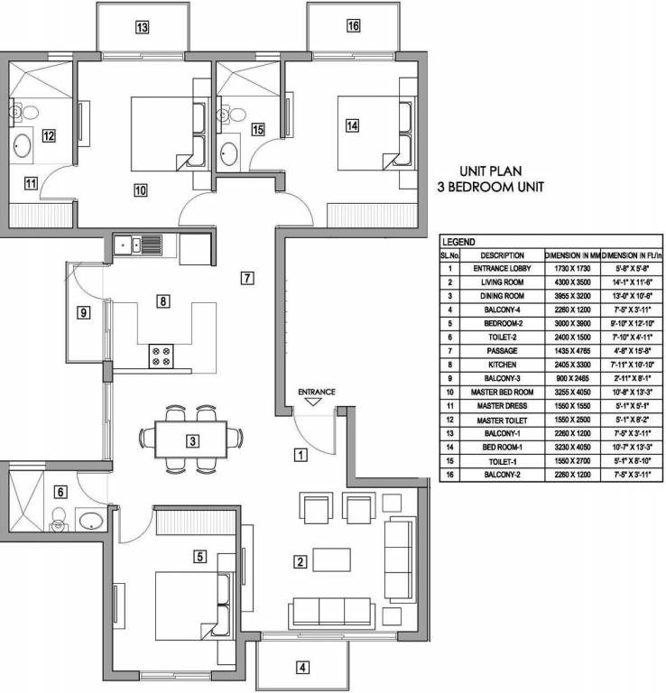 Vatika Xpressions (3BHK+3T (1,550 sq ft) 1550 sq ft)