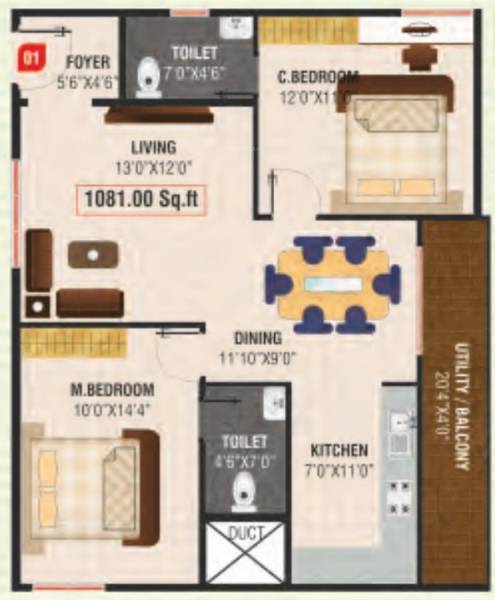Developers Sarovar (2BHK+2T (1,081 sq ft) 1081 sq ft) Developers Sarovar (2BHK+2T (1,081 sq ft) 1081 sq ft)