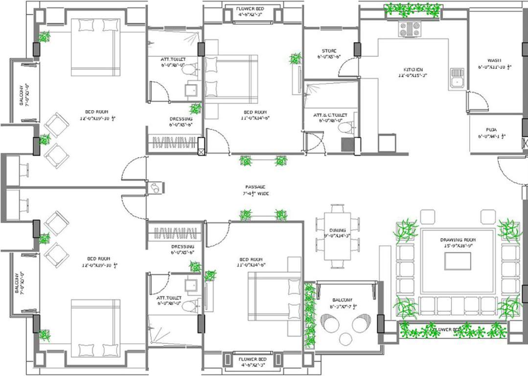 Vaibhav Jasper Homes (4BHK+3T (3,300 sq ft) 3300 sq ft)