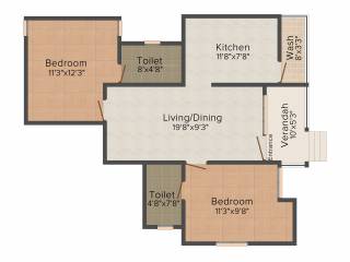 TVH Svaya (2BHK+2T (845 sq ft) 845 sq ft) TVH Svaya (2BHK+2T (845 sq ft) 845 sq ft)