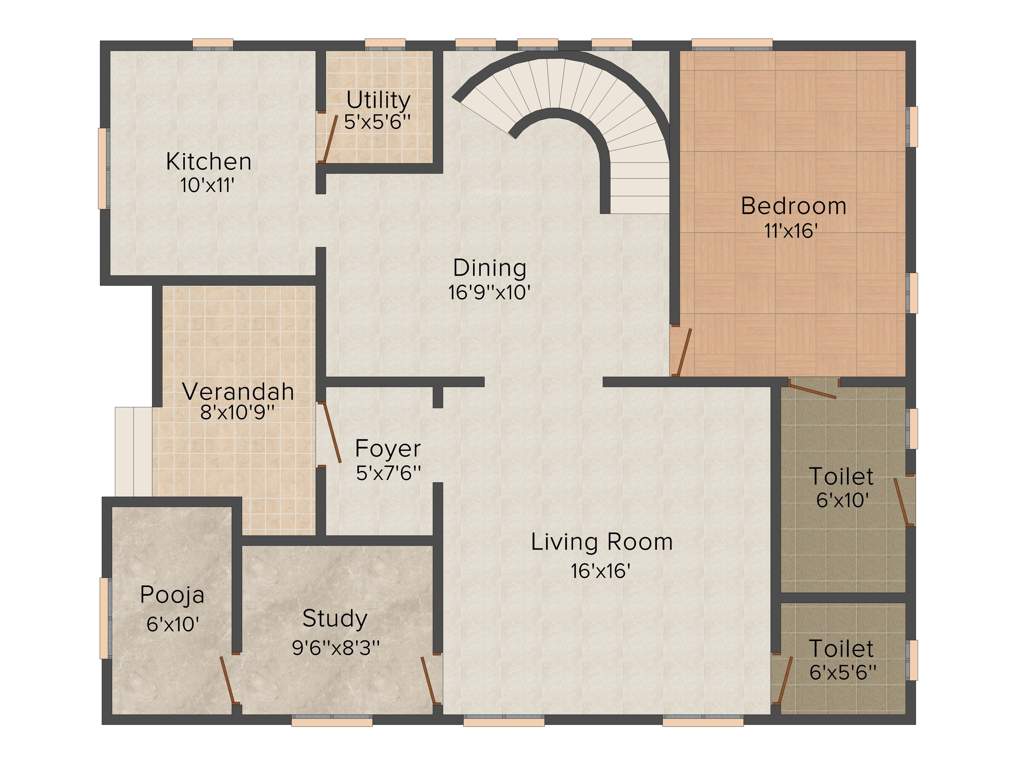 JRD Smart Homes (3BHK+3T (2,060 sq ft) 2060 sq ft)