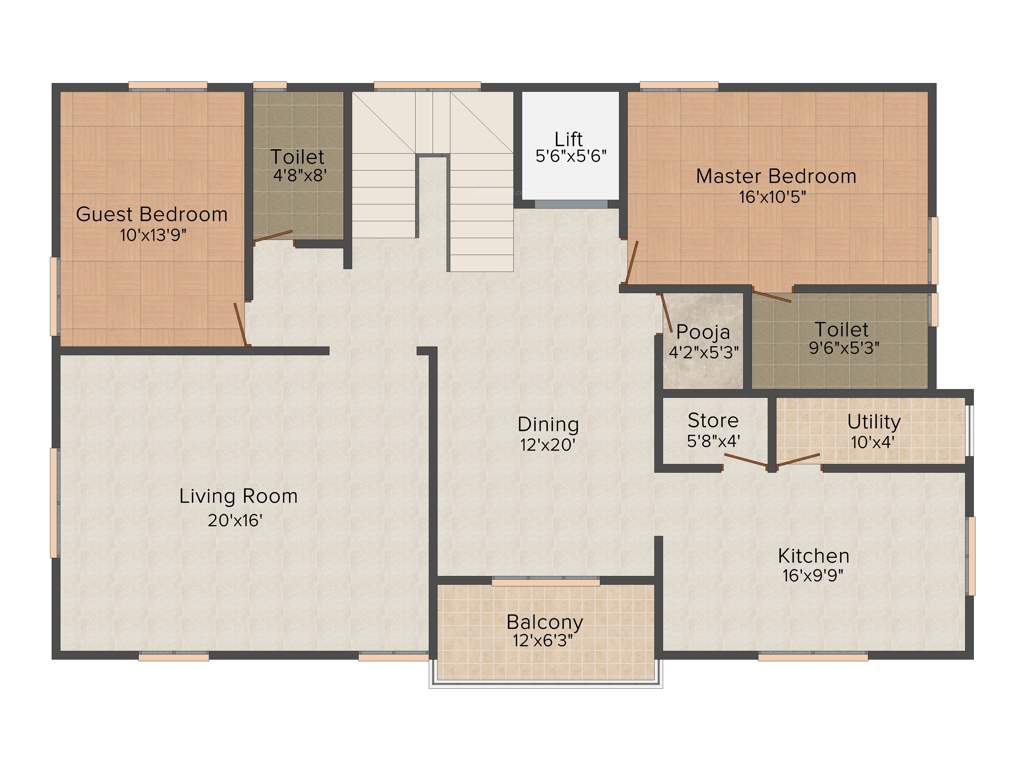 Sakthi Galleria Royale (4BHK+4T (4,500 sq ft) + Servant Room 4500 sq ft)