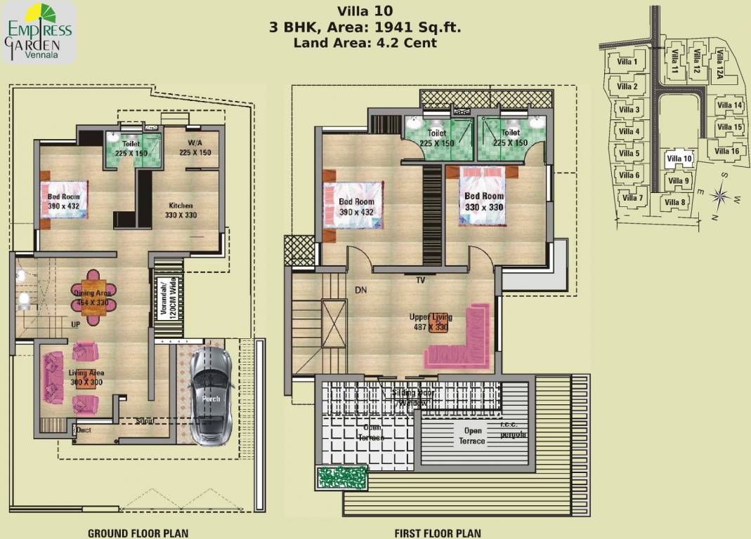 National Empress Garden Villas (3BHK+3T (1,962 sq ft) 1962 sq ft)