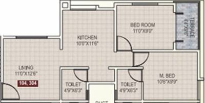 Geet Govind Muktai Angan Phase I (1BHK+1T (571 sq ft) 571 sq ft)