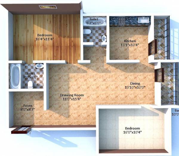 Aravind Sapphire Apartments (2BHK+2T (1,319 sq ft) 1319 sq ft) Aravind Sapphire Apartments (2BHK+2T (1,319 sq ft) 1319 sq ft)
