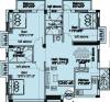 Sri Vishwaksena Akshaya Vasantham Floor Plan (3BHK+2T (1,240 sq ft) 1240 sq ft)