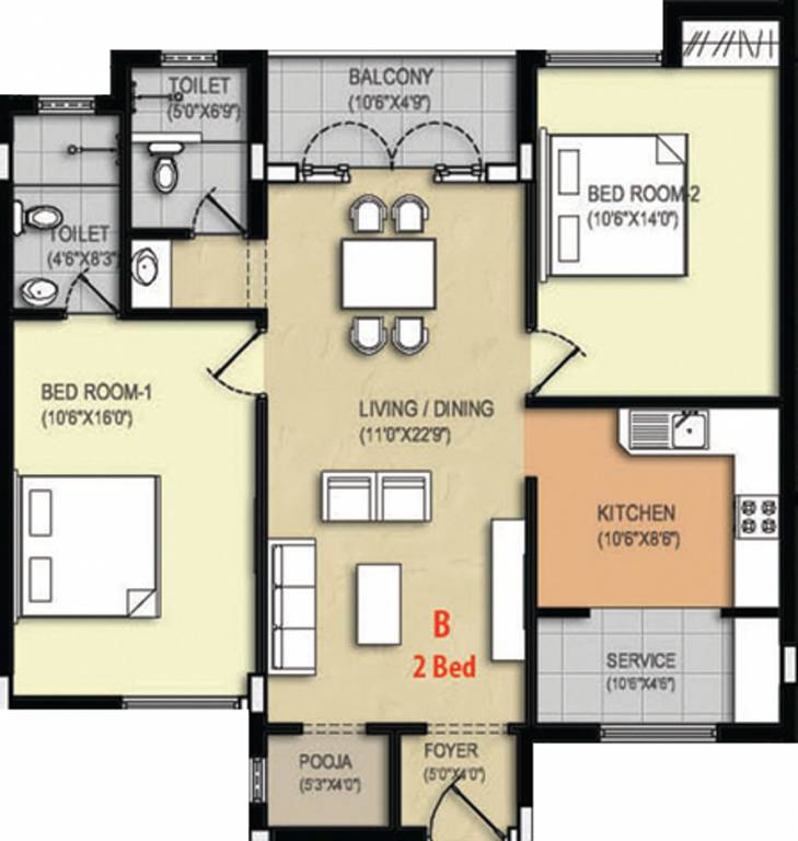 Hari Somu Avarampoo (2BHK+2T (1,217 sq ft) 1217 sq ft) Hari Somu Avarampoo (2BHK+2T (1,217 sq ft) 1217 sq ft)