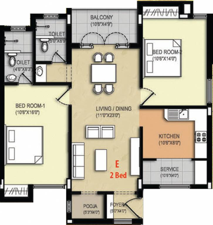 Hari Somu Avarampoo (2BHK+2T (1,246 sq ft) 1246 sq ft) Hari Somu Avarampoo (2BHK+2T (1,246 sq ft) 1246 sq ft)