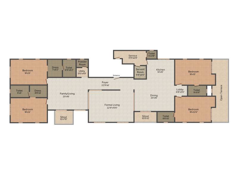 Kgeyes R A Puram (4BHK+4T (3,794 sq ft)   Servant Room 3794 sq ft)