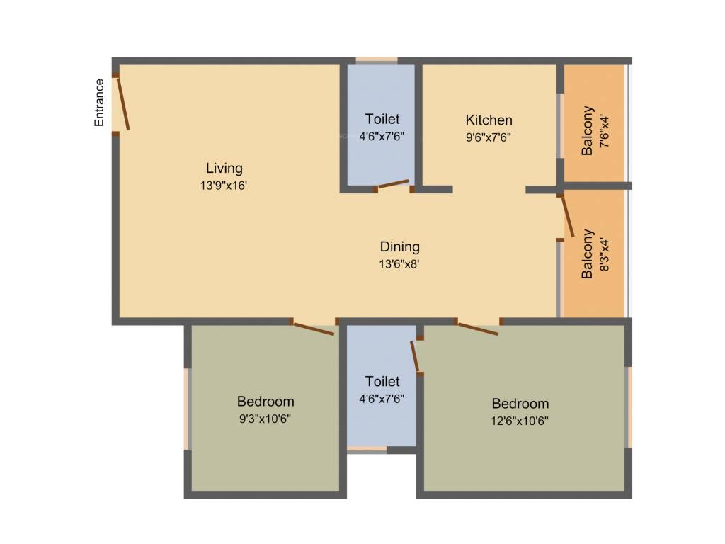 Janani Moonscape (2BHK+2T (1,086 sq ft) 1086 sq ft) Janani Moonscape (2BHK+2T (1,086 sq ft) 1086 sq ft)
