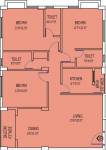 PS Marvella (3BHK+2T (1,717 sq ft) 1717 sq ft)