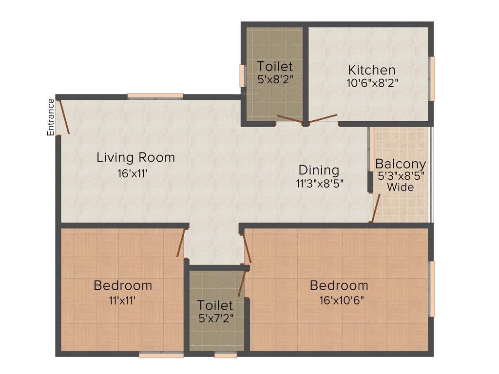 Rathinam Eden Palette (2BHK+2T (1,170 sq ft) 1170 sq ft)