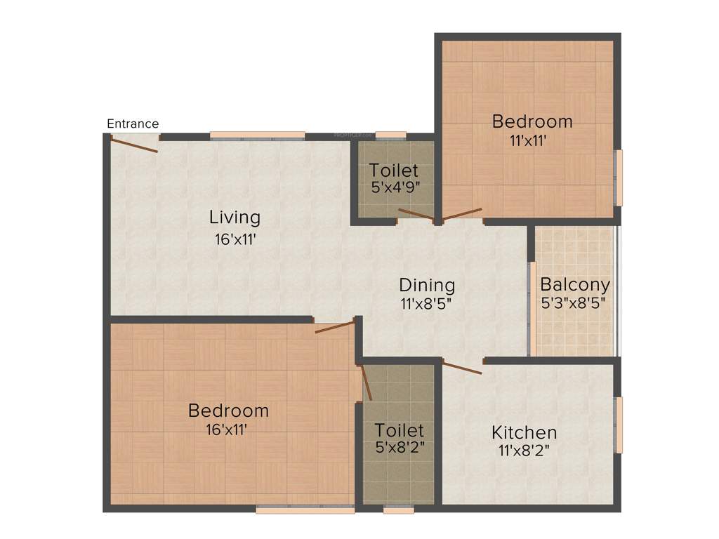 Rathinam Eden Palette (2BHK+2T (1,178 sq ft) 1178 sq ft)