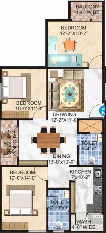 Samruddhi Uplands (2BHK+2T (1,241 sq ft) 1241 sq ft) Samruddhi Uplands (2BHK+2T (1,241 sq ft) 1241 sq ft)