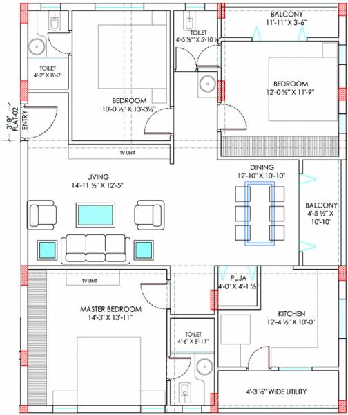 Sahiti Ram Kuteer (3BHK+3T (1,800 sq ft) 1800 sq ft)