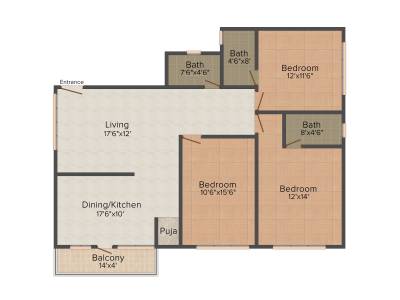 Vaibhav Regency (3BHK+3T (2,000 sq ft) 2000 sq ft)