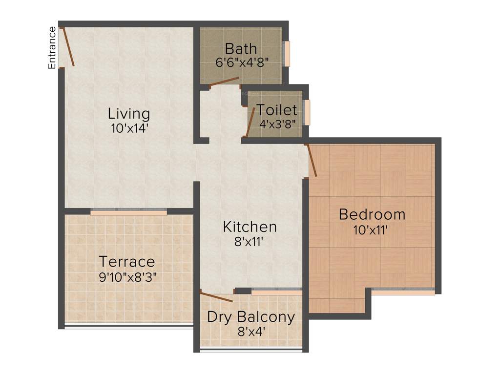 Venkatesh Joy Nest (1BHK+1T (684 sq ft) 684 sq ft)
