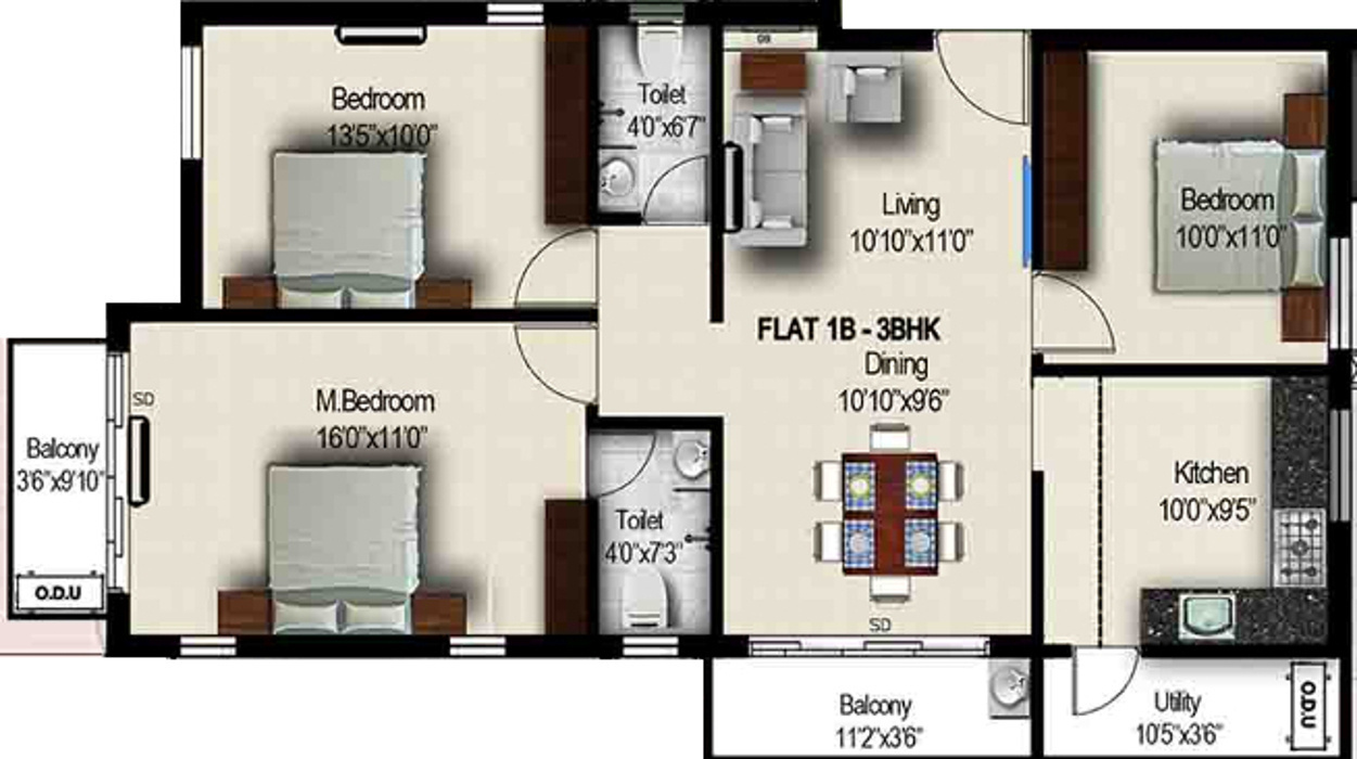 ruthira residency Floor Plan Floor Plan