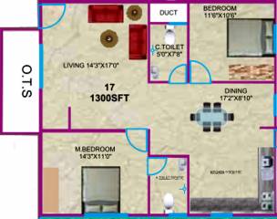 Sumukha Telecom Clusters (2BHK+2T (1,300 sq ft) 1300 sq ft) Sumukha Telecom Clusters (2BHK+2T (1,300 sq ft) 1300 sq ft)