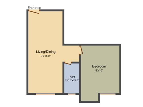 KK Sai Brindavan (1BHK+1T (485 sq ft) 485 sq ft) KK Sai Brindavan (1BHK+1T (485 sq ft) 485 sq ft)