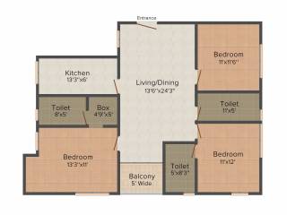 Sandhu Ekam Amarsansar (3BHK+3T (1,558 sq ft) 1558 sq ft) Sandhu Ekam Amarsansar (3BHK+3T (1,558 sq ft) 1558 sq ft)