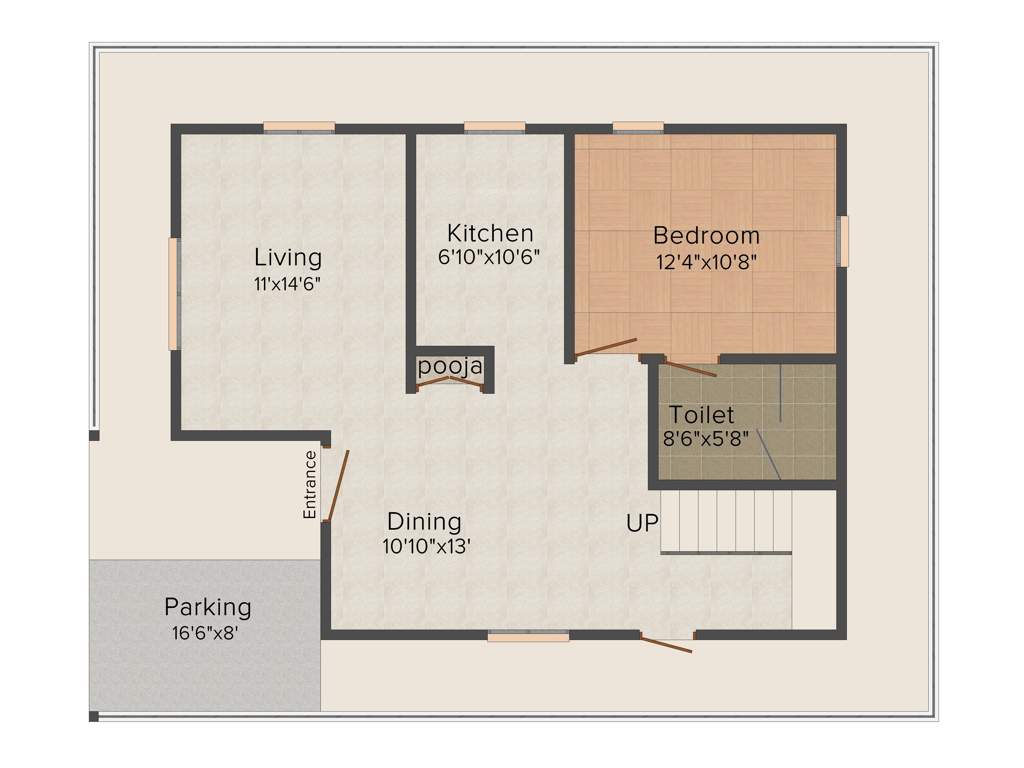 Jupiter Commanders Purple Paradise Villas (2BHK+2T (1,500 sq ft) 1500 sq ft)