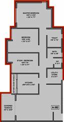 United Courtyard (2BHK+1T (845 sq ft) + Study Room 845 sq ft) United Courtyard (2BHK+1T (845 sq ft) + Study Room 845 sq ft)