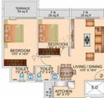 Neelsidhi Viveza (2BHK+2T (950 sq ft) 950 sq ft) Neelsidhi Viveza (2BHK+2T (950 sq ft) 950 sq ft)