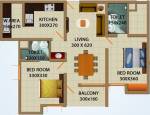 Sun Neelakanta (2BHK+2T (1,075 sq ft) 1075 sq ft)