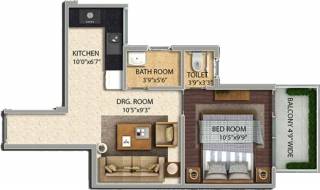 Pyramid Urban Homes II (1BHK+2T (340 sq ft) 340 sq ft)