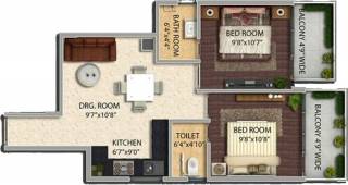 Pyramid Urban Homes II (2BHK+2T (503 sq ft) 503 sq ft) Pyramid Urban Homes II (2BHK+2T (503 sq ft) 503 sq ft)