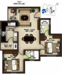 Kalyan Opal (2BHK+2T (909 sq ft) 909 sq ft) Kalyan Opal (2BHK+2T (909 sq ft) 909 sq ft)