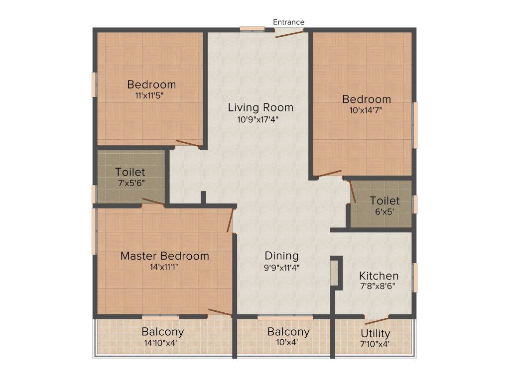 Sai Avhni (3BHK+2T (1,440 sq ft) 1440 sq ft)