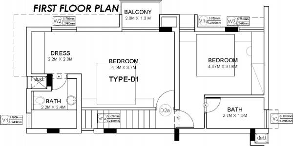 Sun Saipem Foothills (3BHK+3T (1,679 sq ft) 1679 sq ft) Sun Saipem Foothills (3BHK+3T (1,679 sq ft) 1679 sq ft)