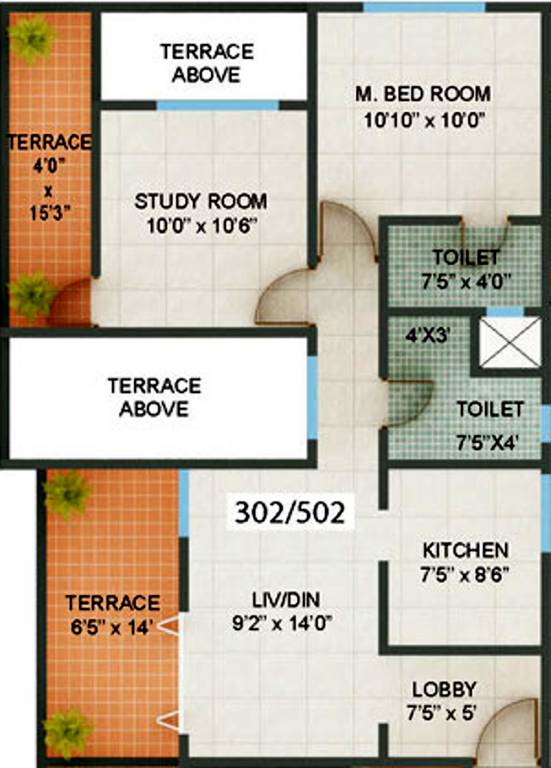 Mind Regency (2BHK+2T (927 sq ft) 927 sq ft) Mind Regency (2BHK+2T (927 sq ft) 927 sq ft)