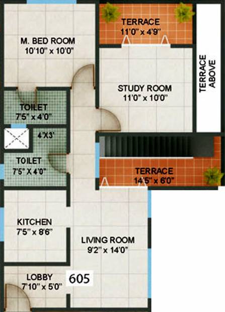 Mind Regency (2BHK+2T (1,216 sq ft) 1216 sq ft)