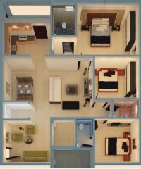 Parkville Lakshmi Nivas (3BHK+3T (1,560 sq ft) 1560 sq ft)