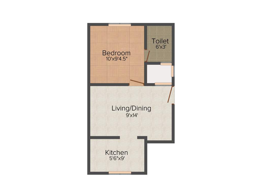 SRM Rosalia (1BHK+1T (420 sq ft) 420 sq ft)